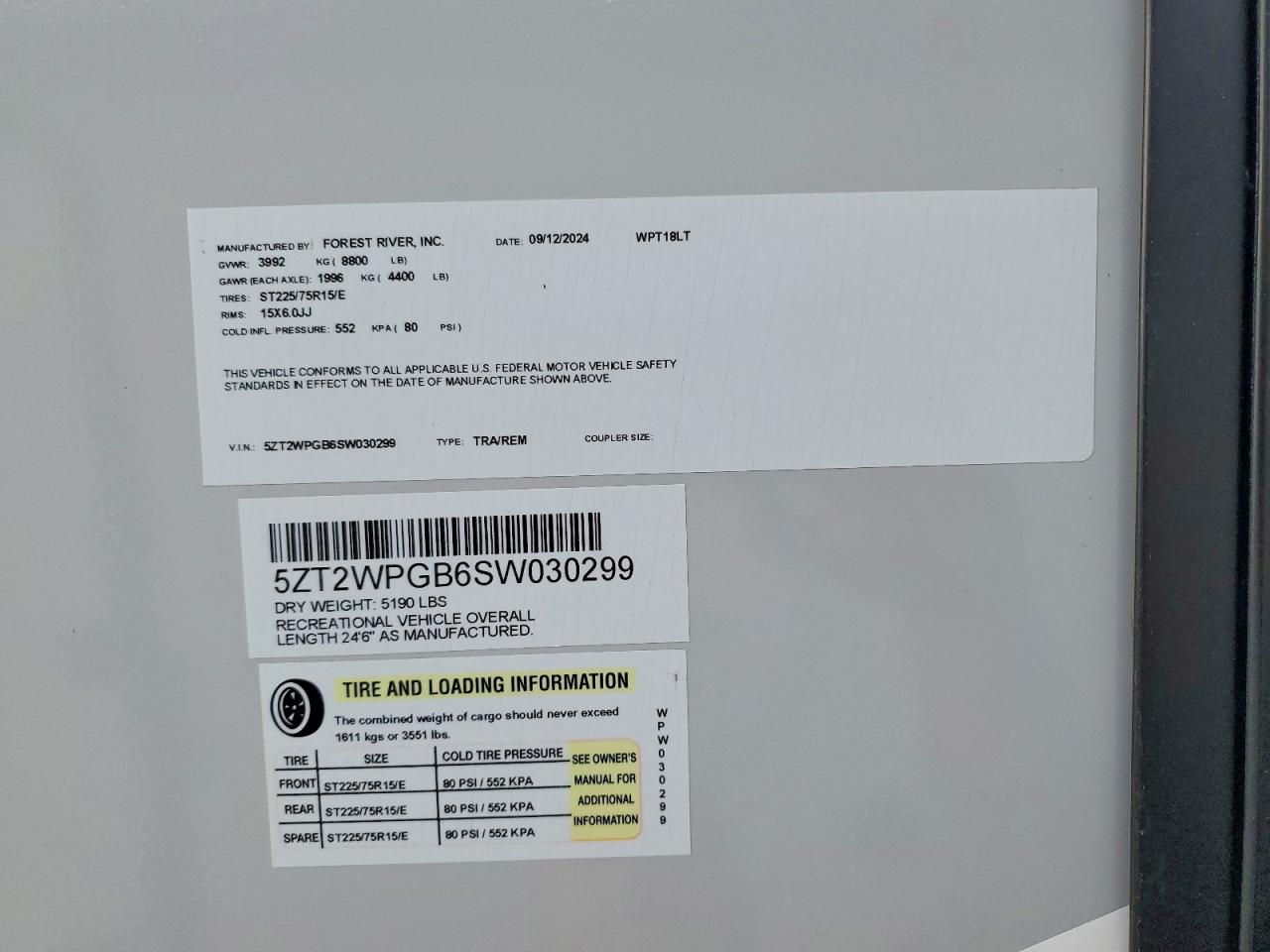 2025 FOREST Work and p VIN 5ZT2WPGB6SW030299 photo 10