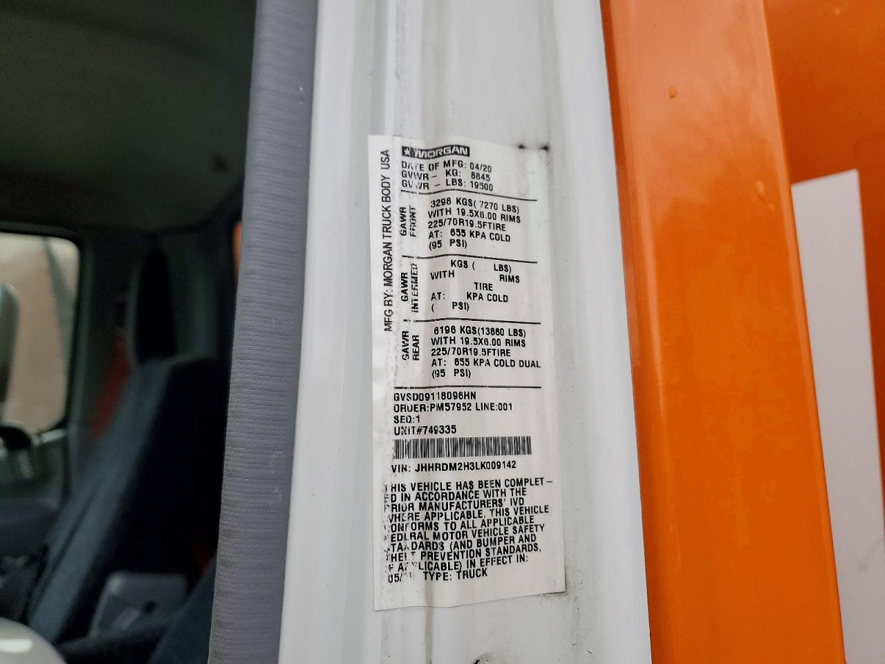 2020 HINO All other VIN JHHRDM2H3LK009142 photo 12
