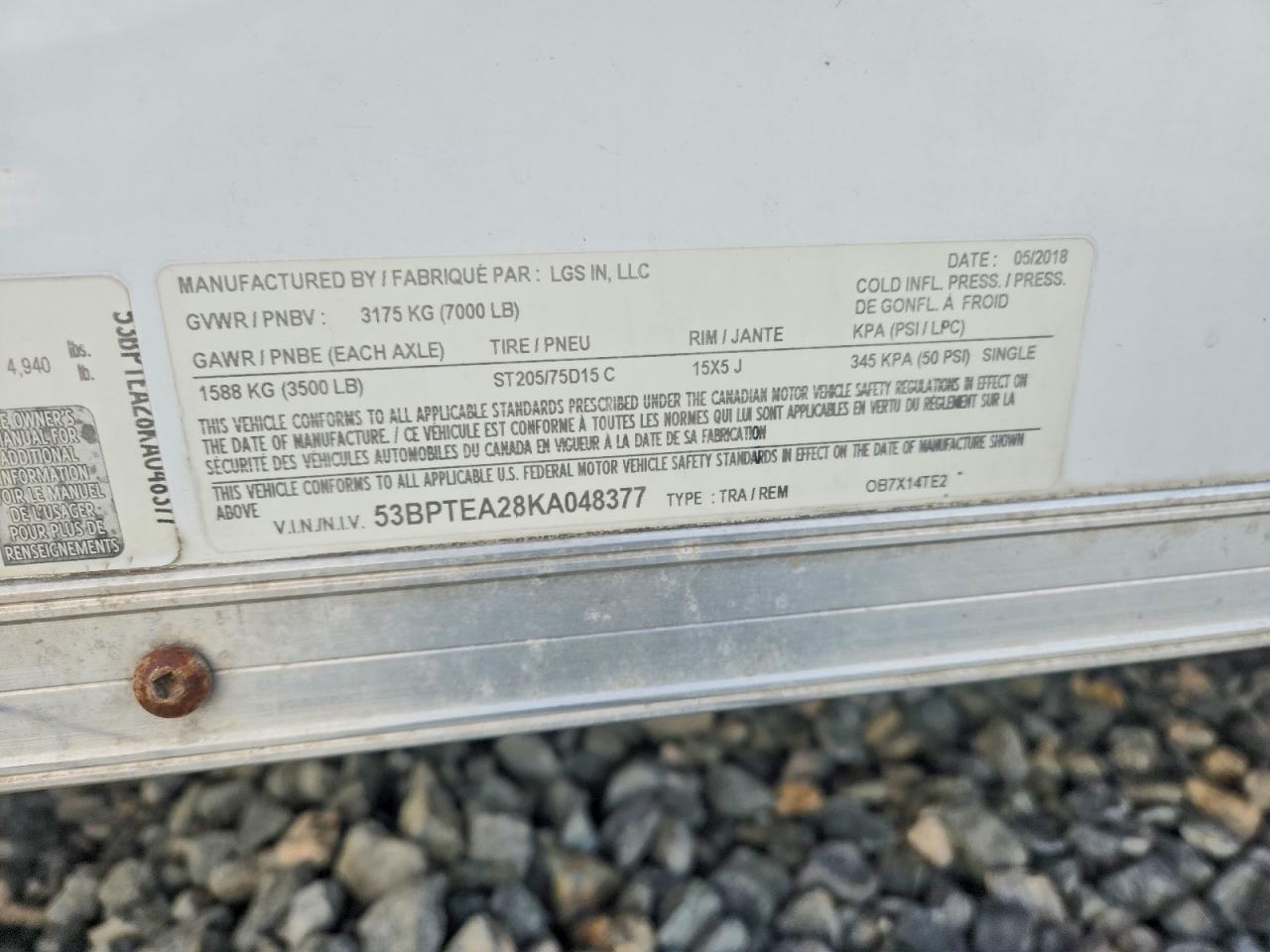 2019 LGS Cargo expr VIN 53BPTEA28KA048377 photo 10