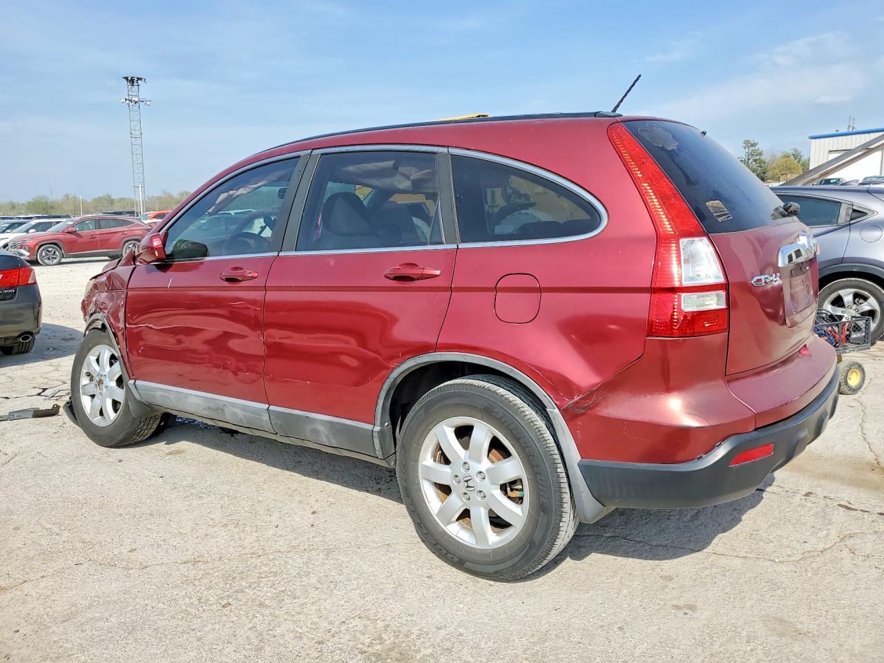 2008 Honda Crv VIN 5J6RE387X8L010602 photo 2