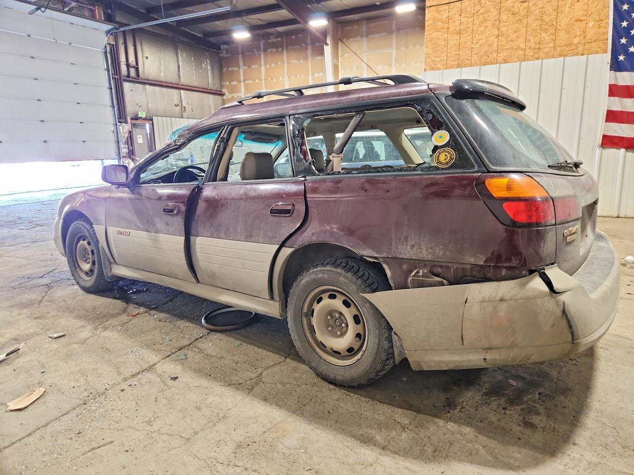 2000 Subaru LEGACY VIN 4S3BH6863Y7621443 photo 2