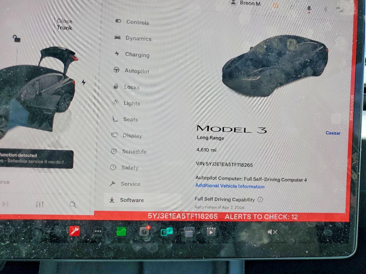 2026 TESLA Model 3 VIN 5YJ3E1EA5TF118265 photo 9