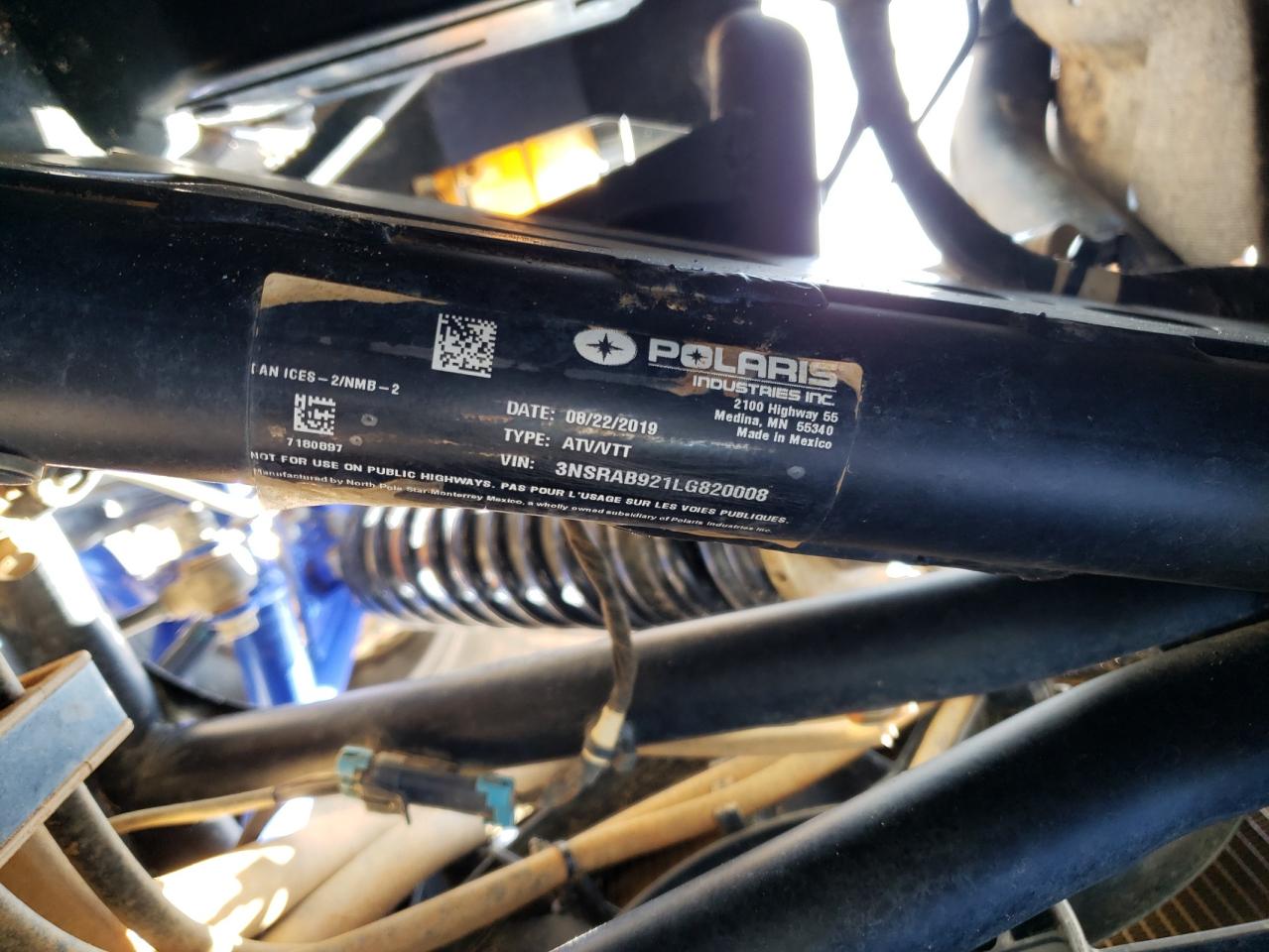 2020 POLARIS Rzr VIN 3NSRAB921LG820008 photo 10