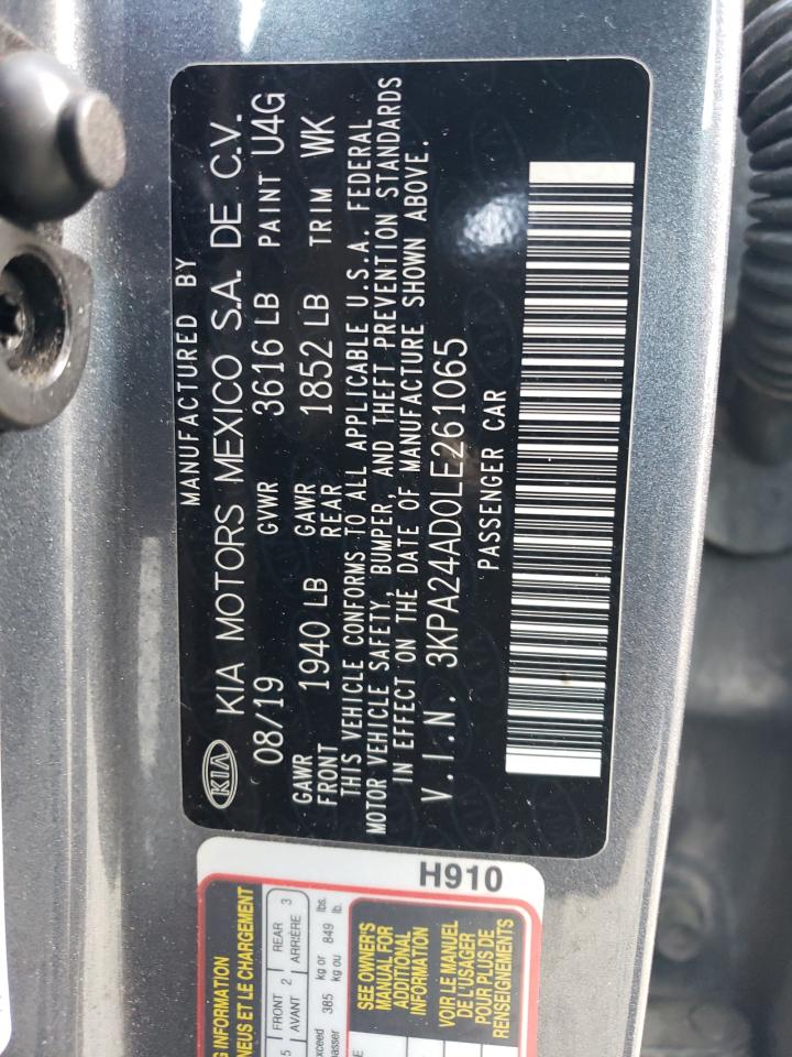 2020 KIA Rio VIN 3KPA24AD0LE261065 photo 12