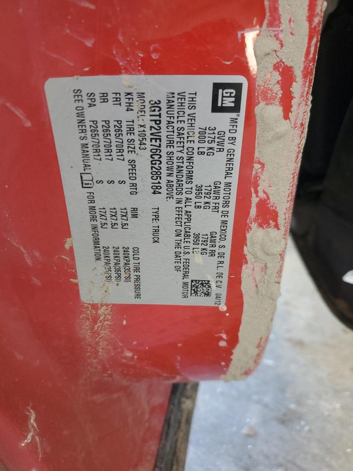 2012 GMC SIERRA VIN 3GTP2VE76CG285184 photo 12