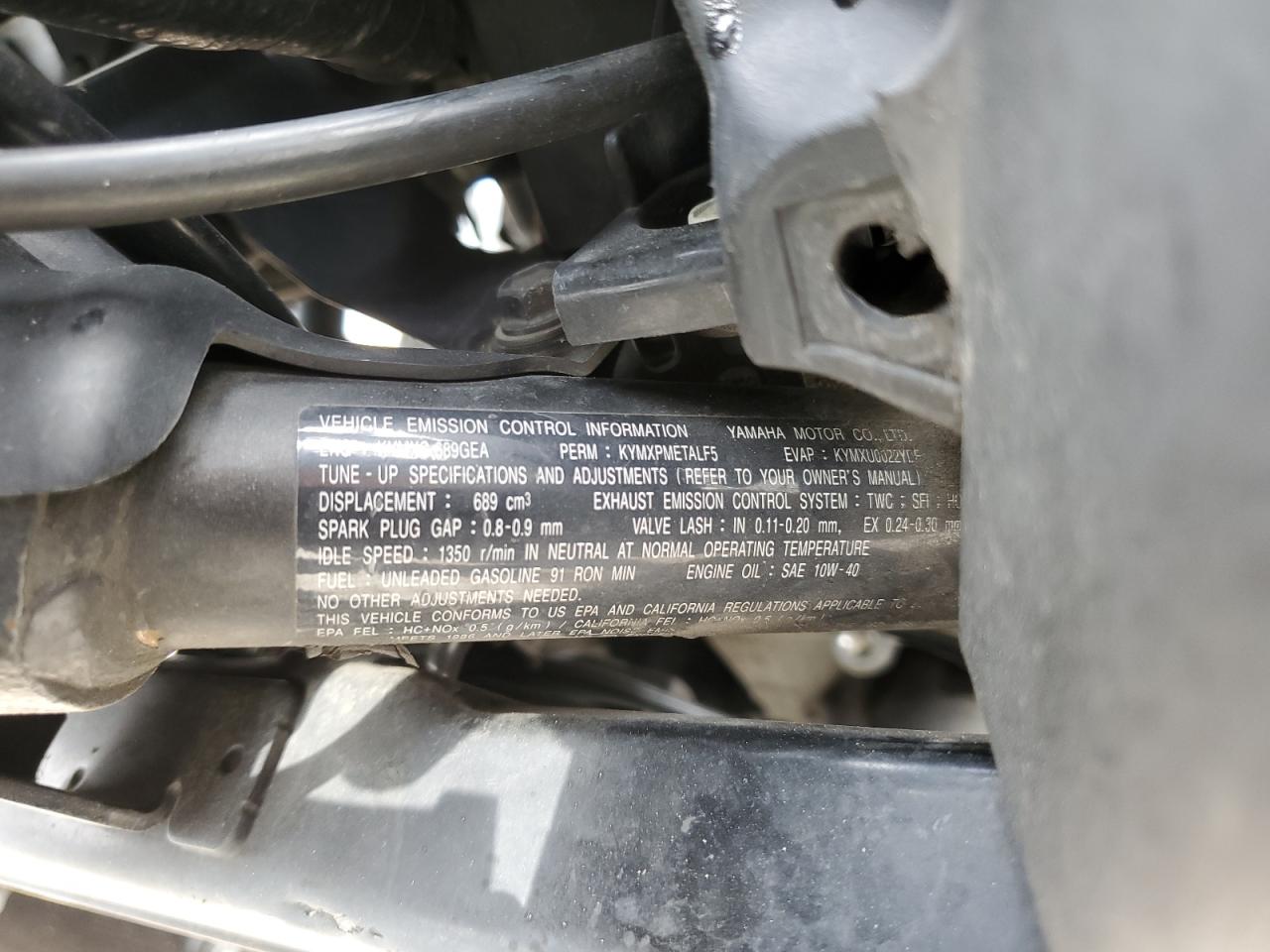 2019 YAMAHA MT07 C VIN JYARM27Y4KA000983 photo 8