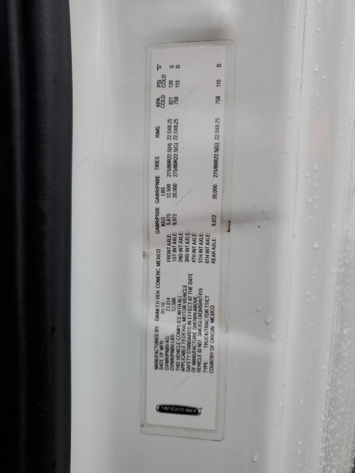 2017 FREIGHTLINER CASCADIA 125 VIN 3AKJGLDR3HSHV7415 photo 10