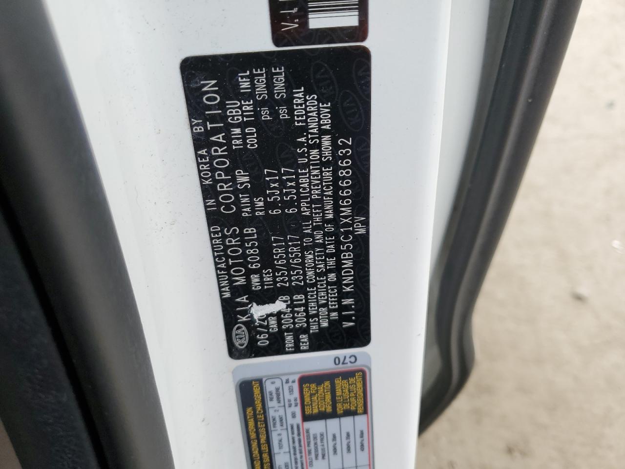 2021 KIA Sedona lx VIN KNDMB5C1XM6668632 photo 12