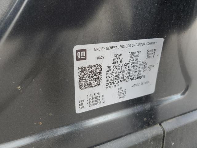 2022 Chevrolet Equinox VIN 2GNAXMEV2N6146899 photo 12