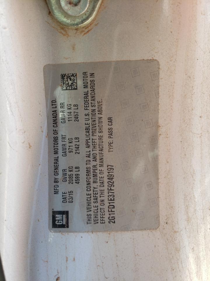 2015 Chevrolet Camaro VIN 2G1FD1E37F9249197 photo 12