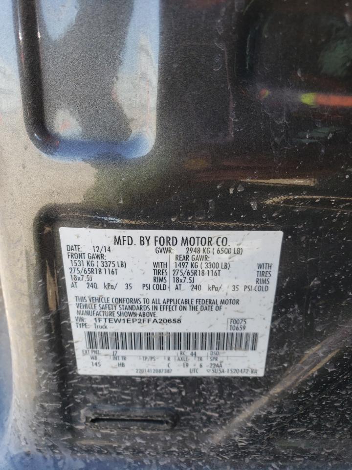 2015 Ford F150 VIN 1FTEW1EP2FFA20658 photo 12