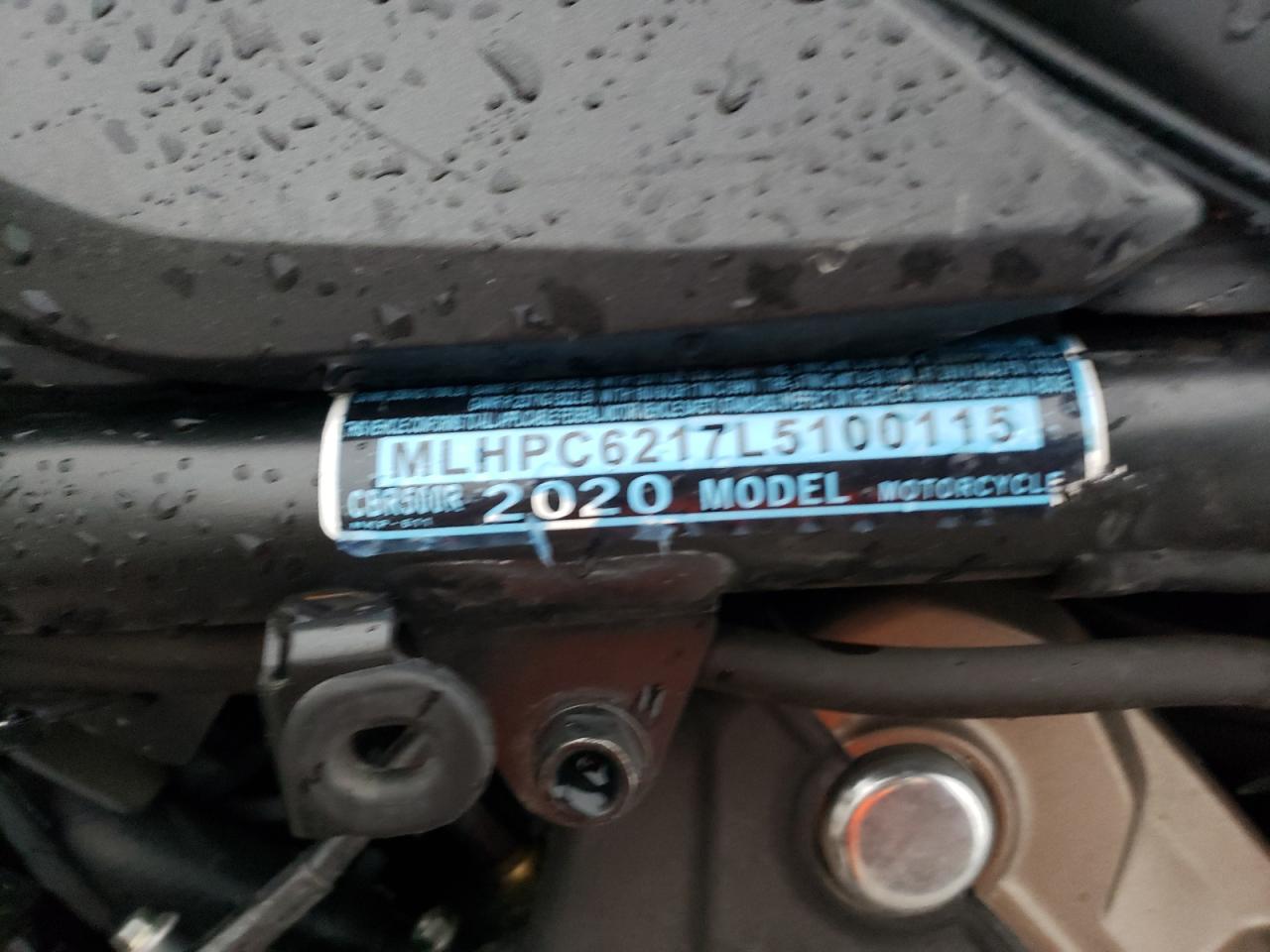 2020 HONDA Cbr cycle VIN MLHPC6217L5100115 photo 9
