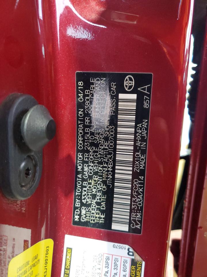2018 Toyota C-hr VIN JTNKHMBX3J1007003 photo 12