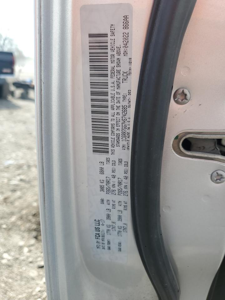 2017 RAM 1500 slt VIN 1C6RR7GG7HS742685 photo 12