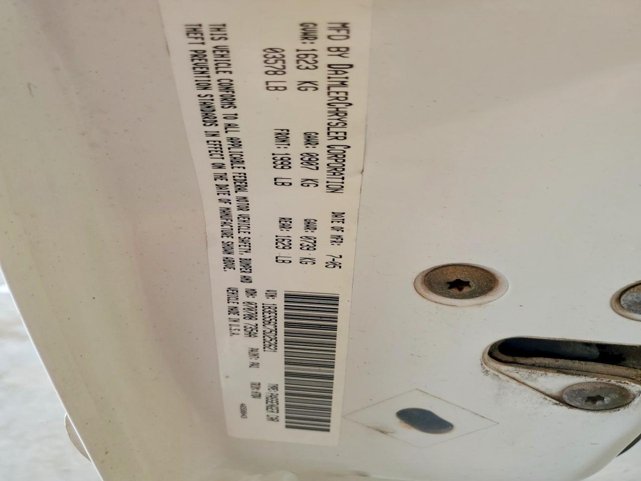 2005 Dodge Neon VIN 1B3ES56C75D252621 photo 12