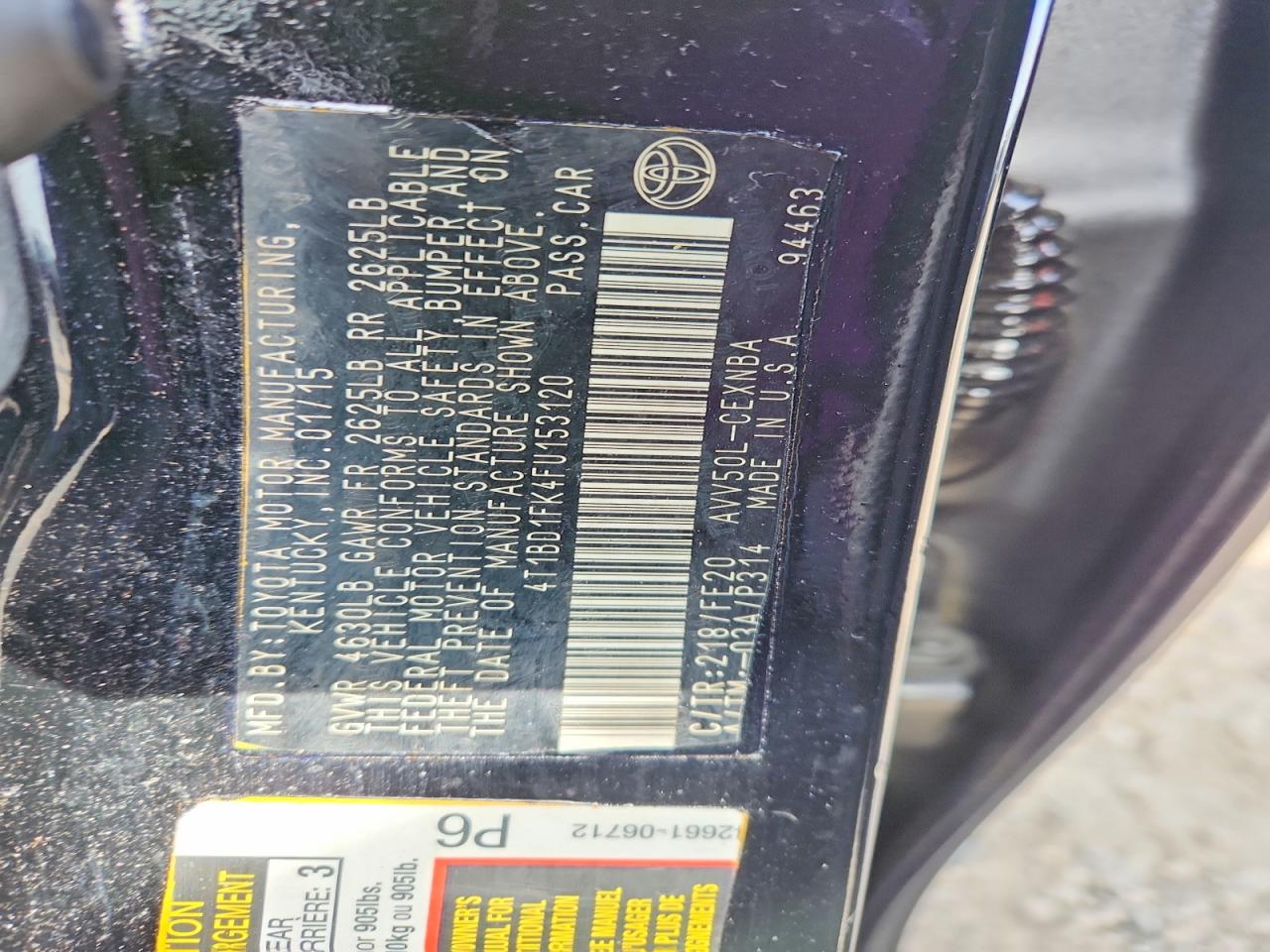 2015 Toyota Camry sola VIN 4T1BD1FK4FU153120 photo 12