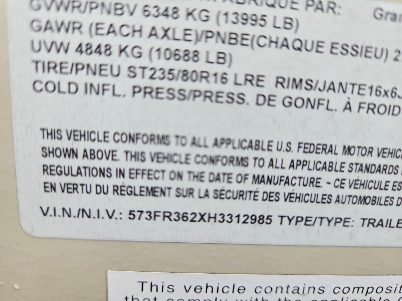 2017 INTERSATE IBDO10220TA5 EQUIPMENT TRAILER VIN 573FR362XH3312985 photo 9