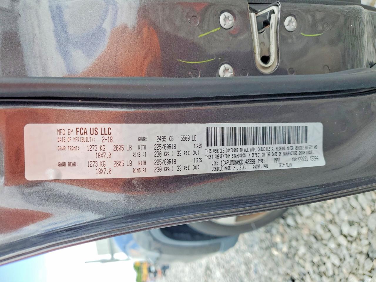 2019 Jeep Grand cher VIN 1C4PJMDN0KD142398 photo 12