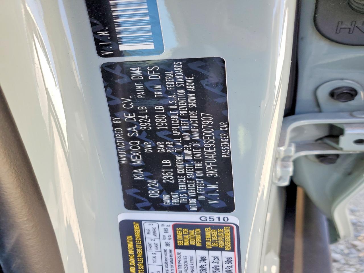 2025 Kia All other VIN 3KPFU4DE9SE007907 photo 12