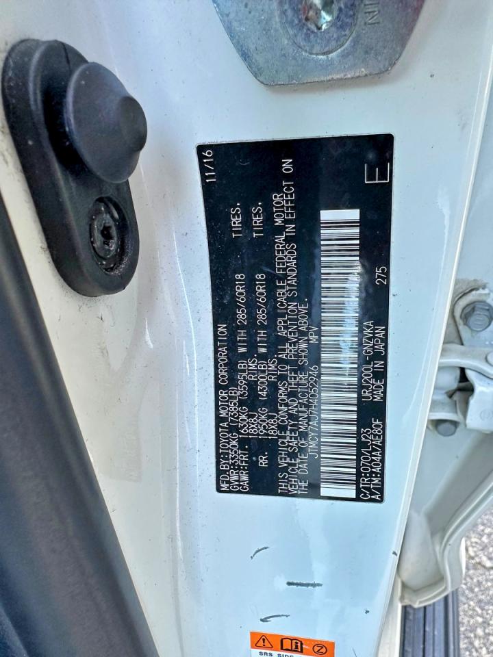 2017 TOYOTA Land cruis VIN JTMCY7AJ7H4052946 photo 10