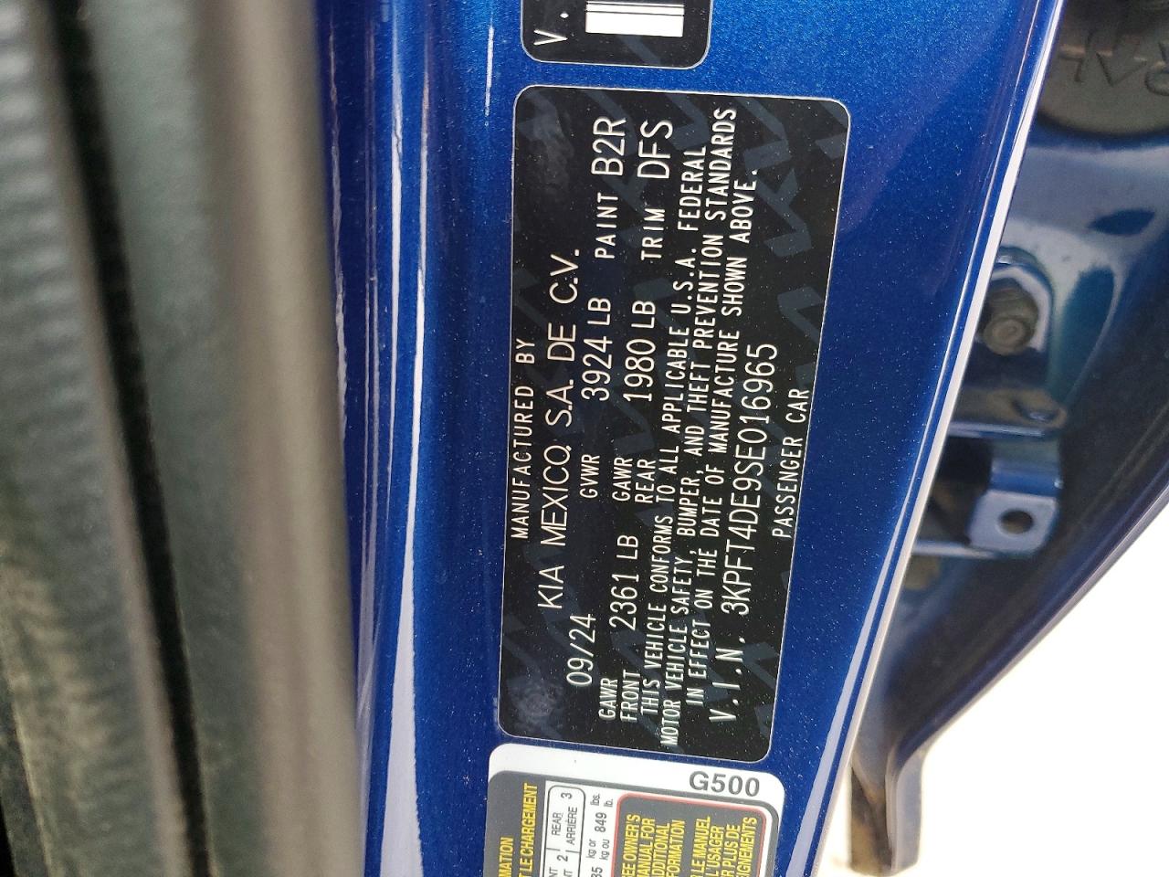 2025 Kia All other VIN 3KPFT4DE9SE016965 photo 12