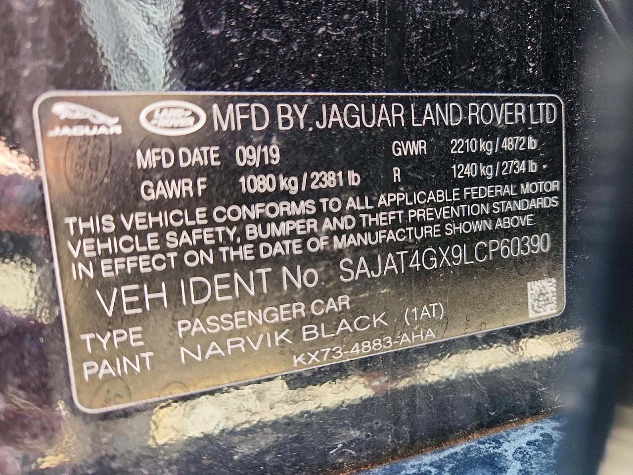 2020 Jaguar Xe VIN SAJAT4GX9LCP60390 photo 12