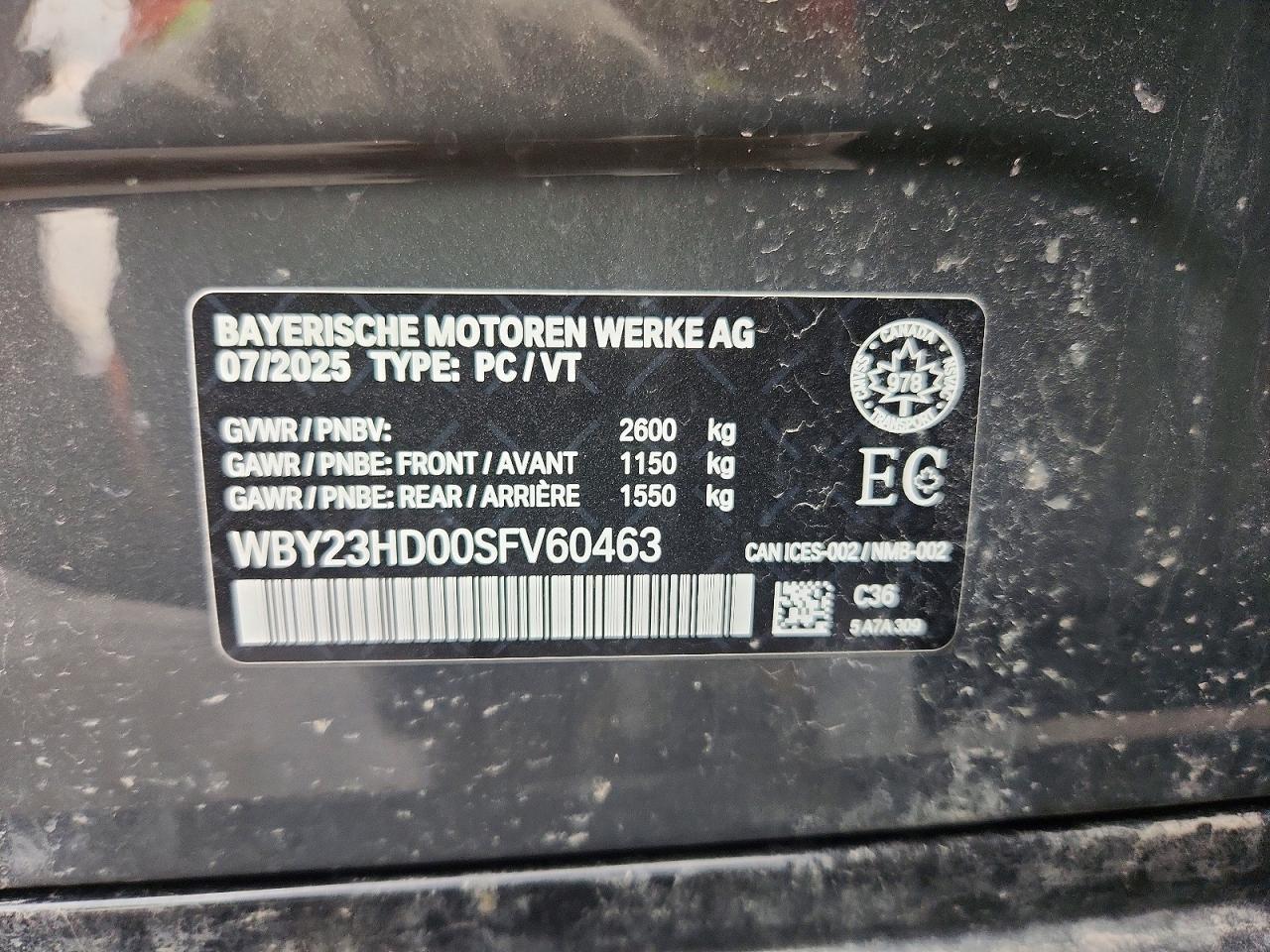 2025 BMW All other VIN WBY23HD00SFV60463 photo 12