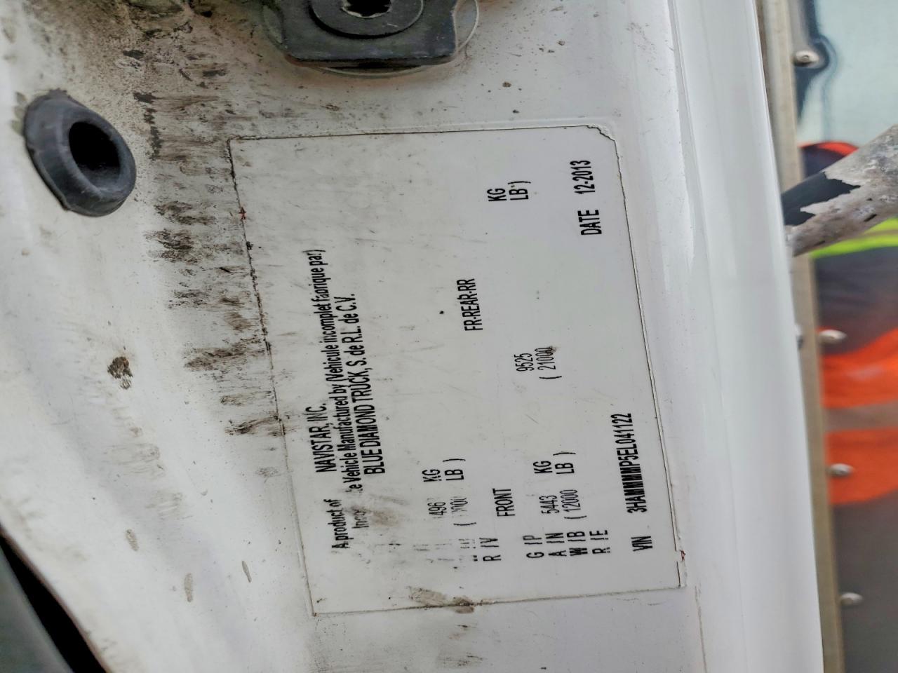 2014 International 4000 serie VIN 3HAMMMMP5EL041122 photo 10