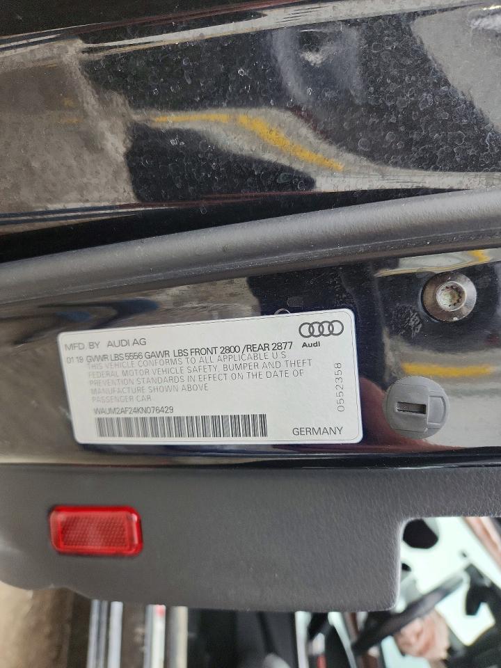 2019 Audi A6 VIN WAUM2AF24KN076429 photo 12
