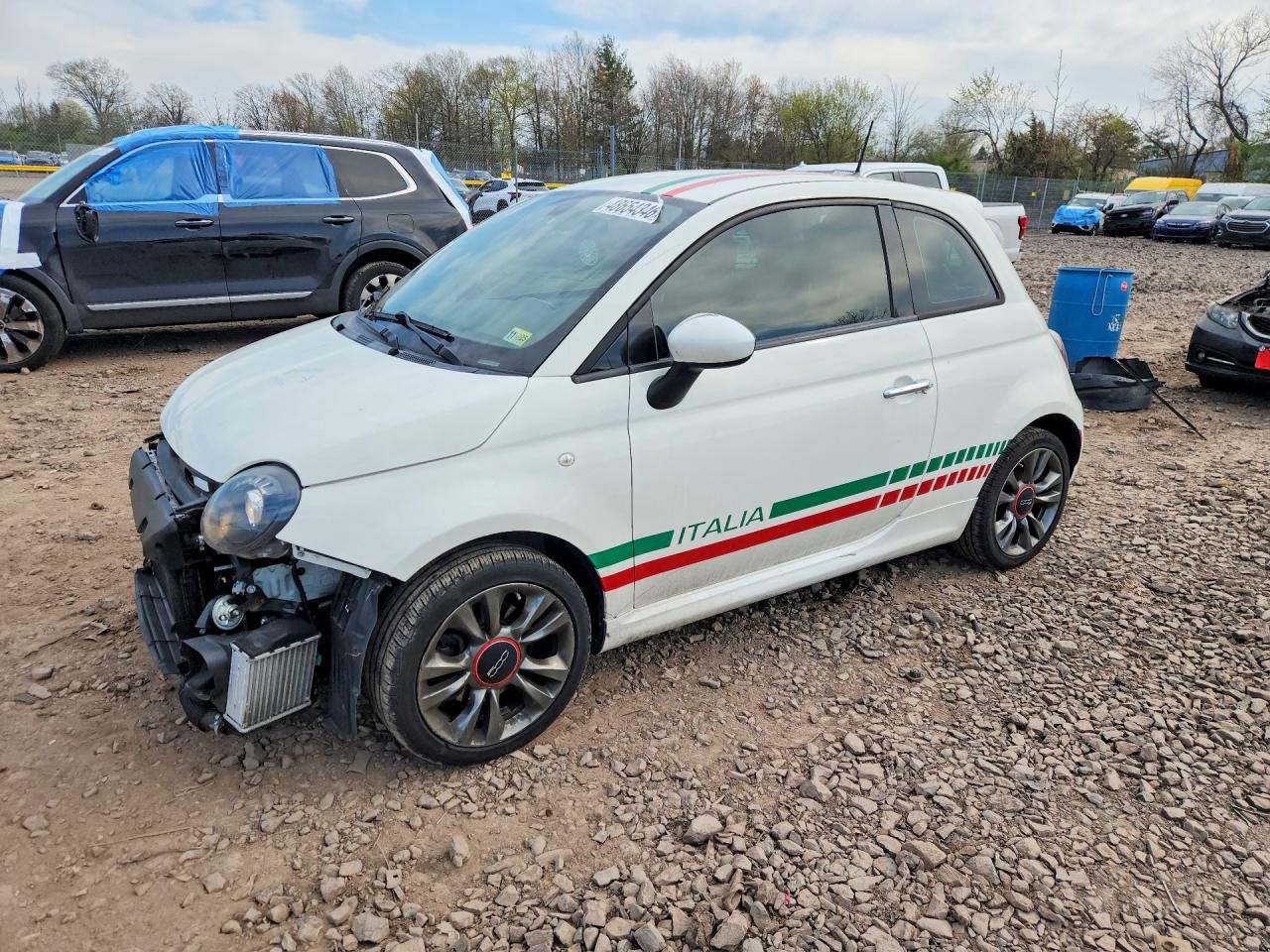 2018 Fiat 500 VIN 3C3CFFKH8JT425654 photo 1