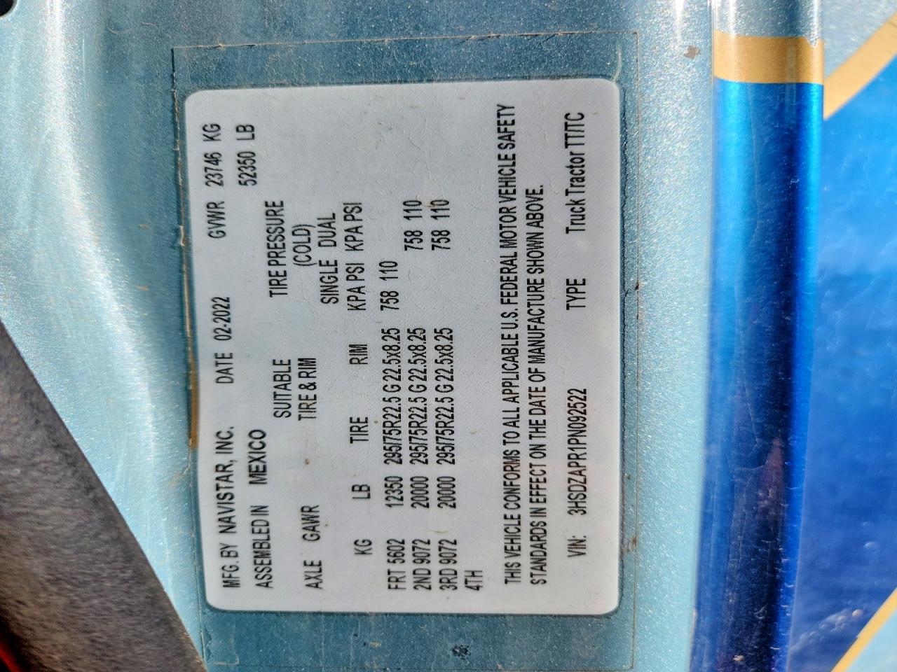 2023 International All other VIN 3HSDZAPR1PN092522 photo 10