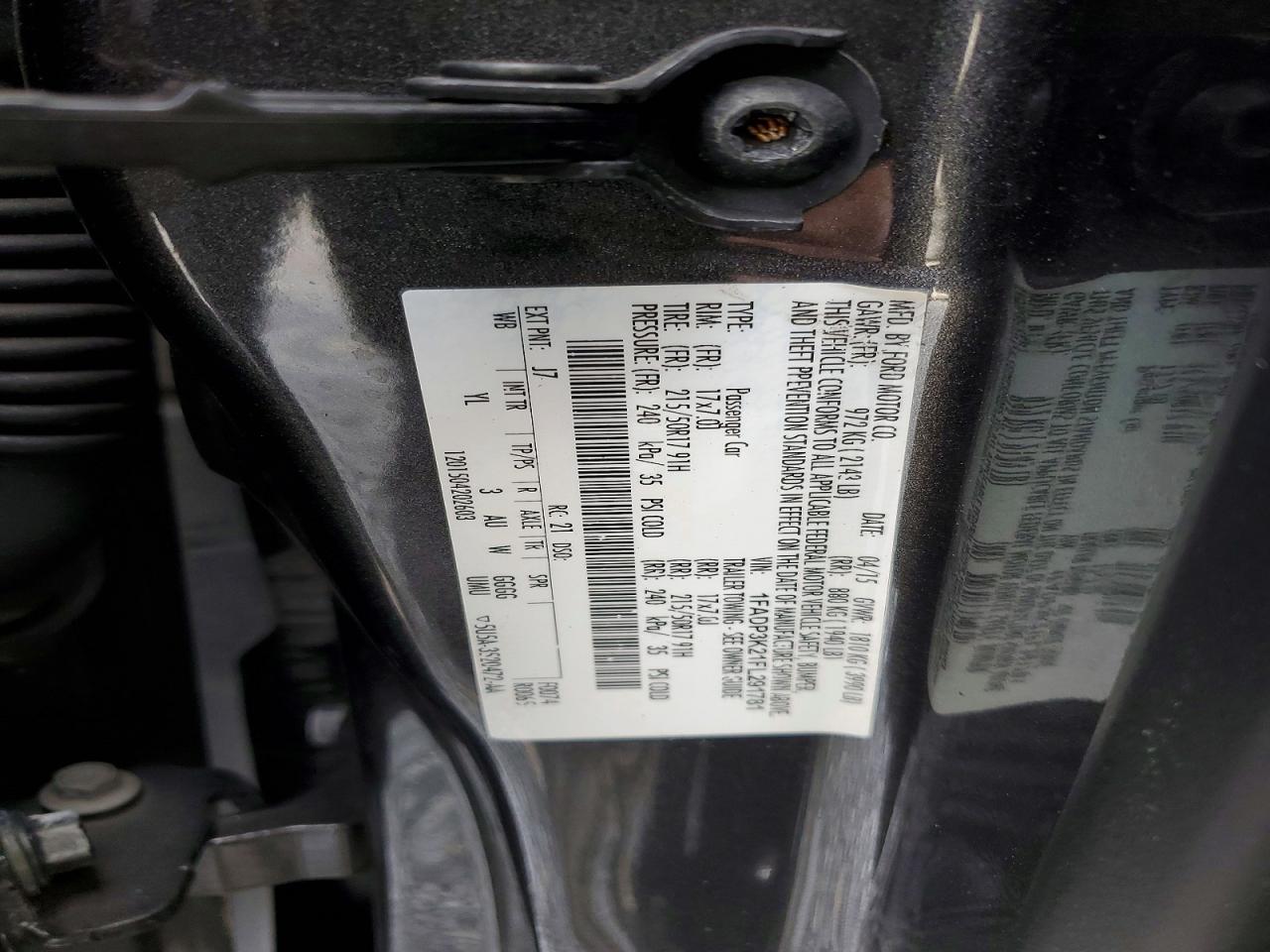 2015 Ford Focus VIN 1FADP3K21FL291781 photo 12