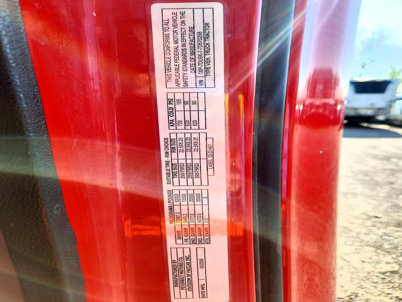 2007 PETERBILT All other VIN 1XP7DU9X77D670298 photo 10