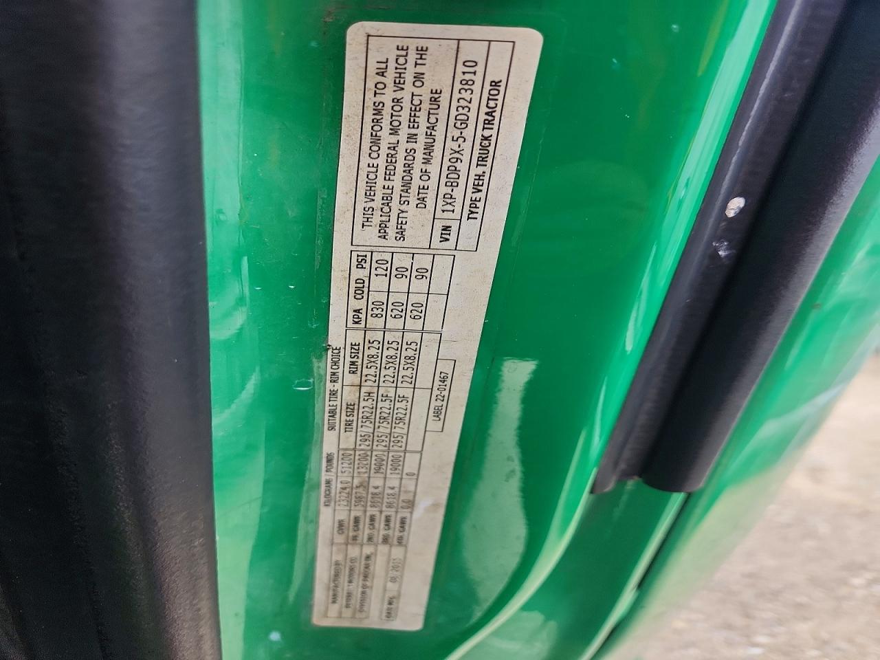 2016 PETERBILT All other VIN 1XPBDP9X5GD323810 photo 10