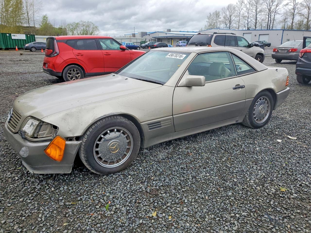 1991 Mercedes Sl-class VIN WDBFA61E6MF015639 photo 1