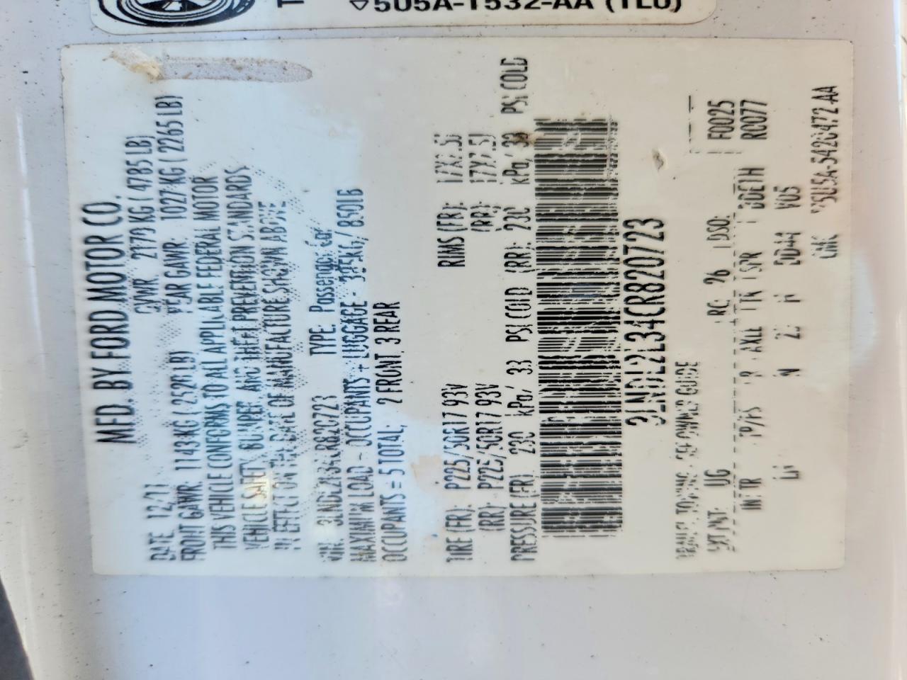 2012 Lincoln Mkz VIN 3LNDL2L34CR820723 photo 12