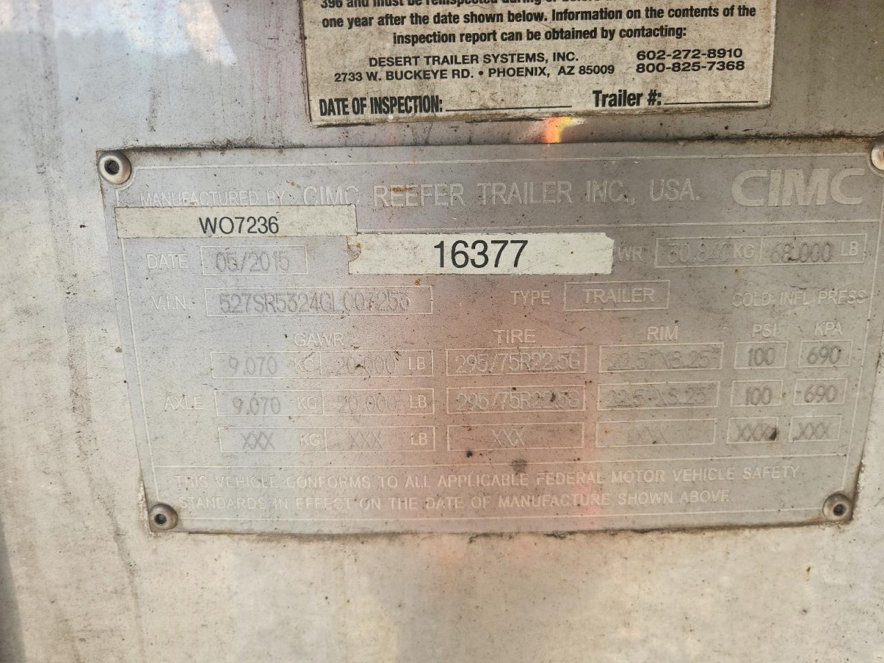2016 CIMC Unknown VIN 527SR5324GL007253 photo 10