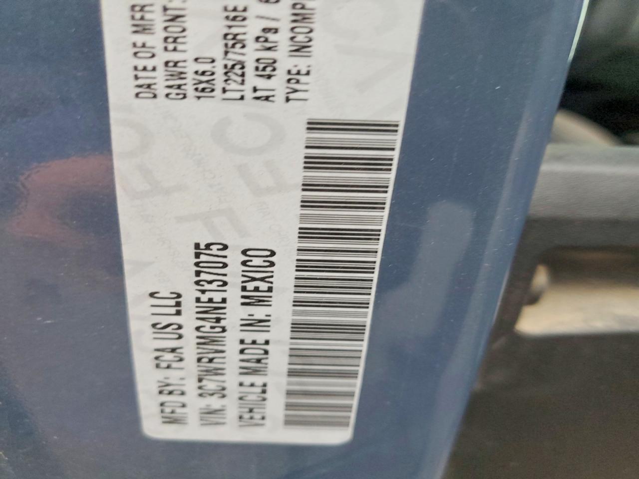 2022 Ram All models VIN 3C7WRVMG4NE137075 photo 12