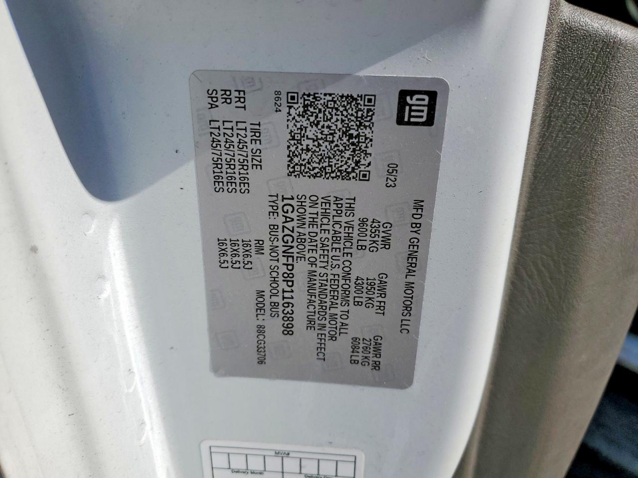 2023 Chevrolet Express VIN 1GAZGNFP8P1163898 photo 10