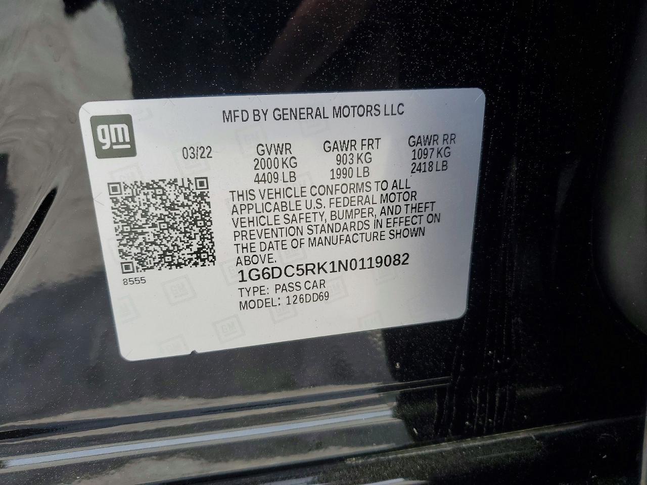 2022 Cadillac Ct4 VIN 1G6DC5RK1N0119082 photo 12