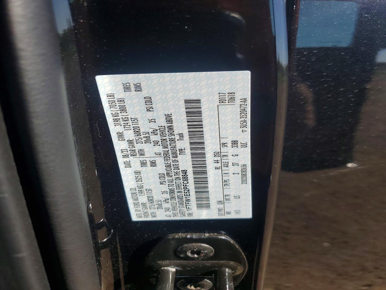2023 Ford F150 VIN 1FTFW1E52PFC68848 photo 12