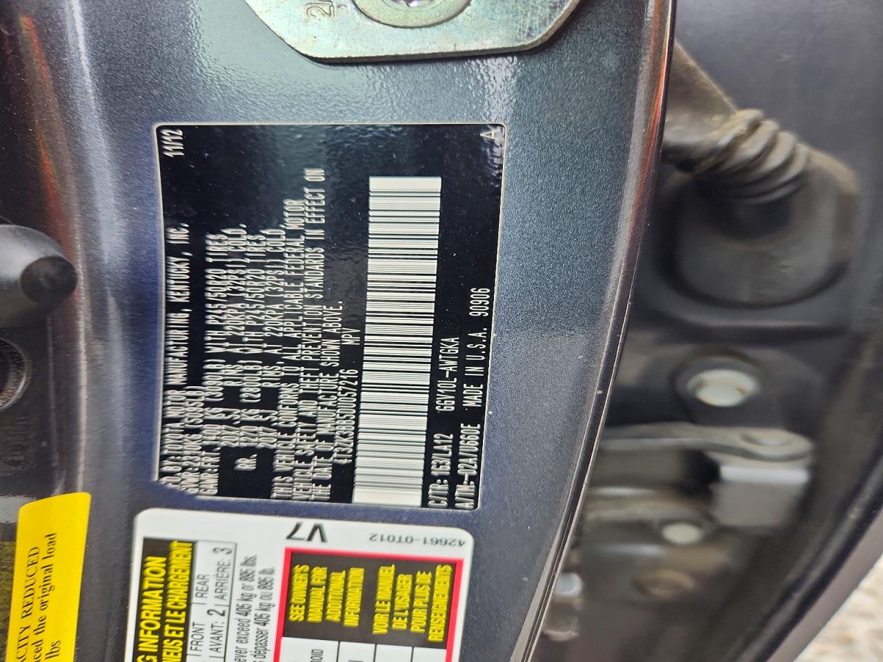 2013 Toyota Venza VIN 4T3ZK3BB5DU057216 photo 12
