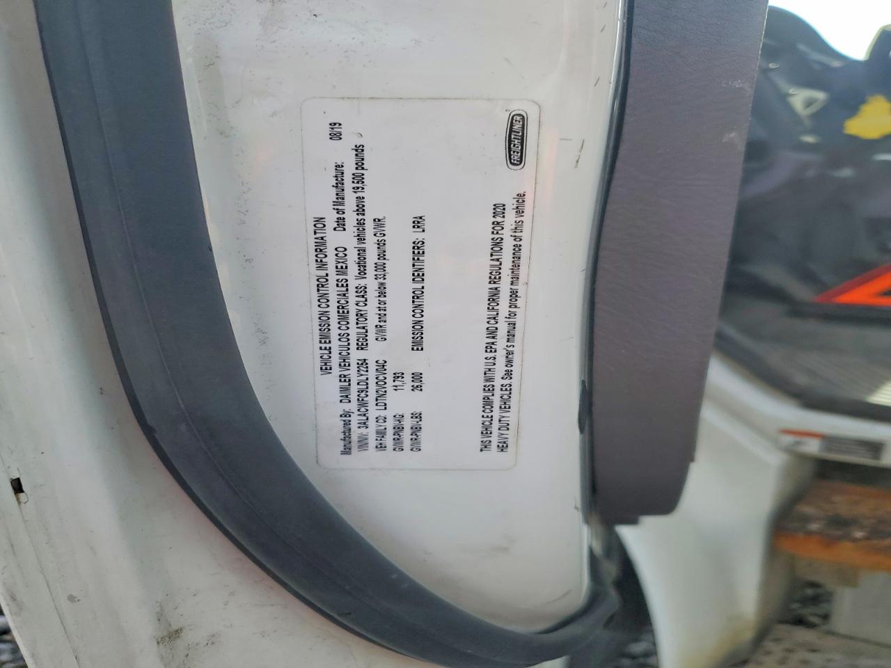 2020 FREIGHTLINER All other VIN 3ALACWFC9LDLY2254 photo 10