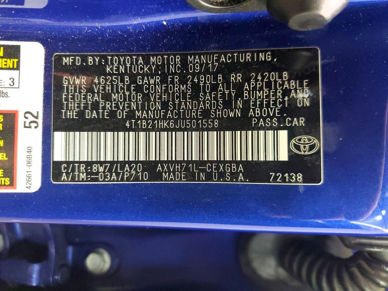 2018 Toyota Camry sola VIN 4T1B21HK6JU501558 photo 12