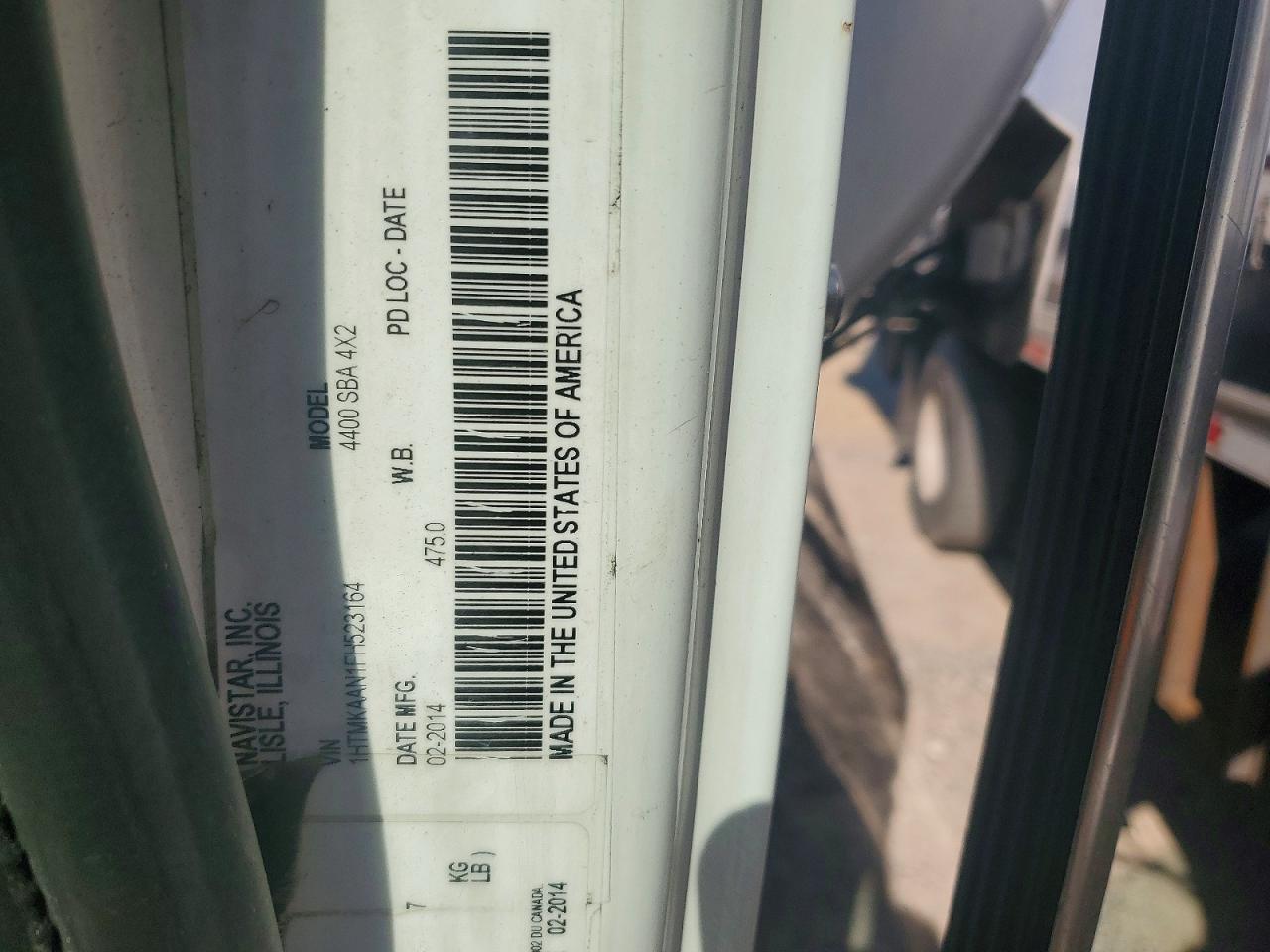 2015 International 4000 serie VIN 1HTMKAAN1FH523164 photo 10