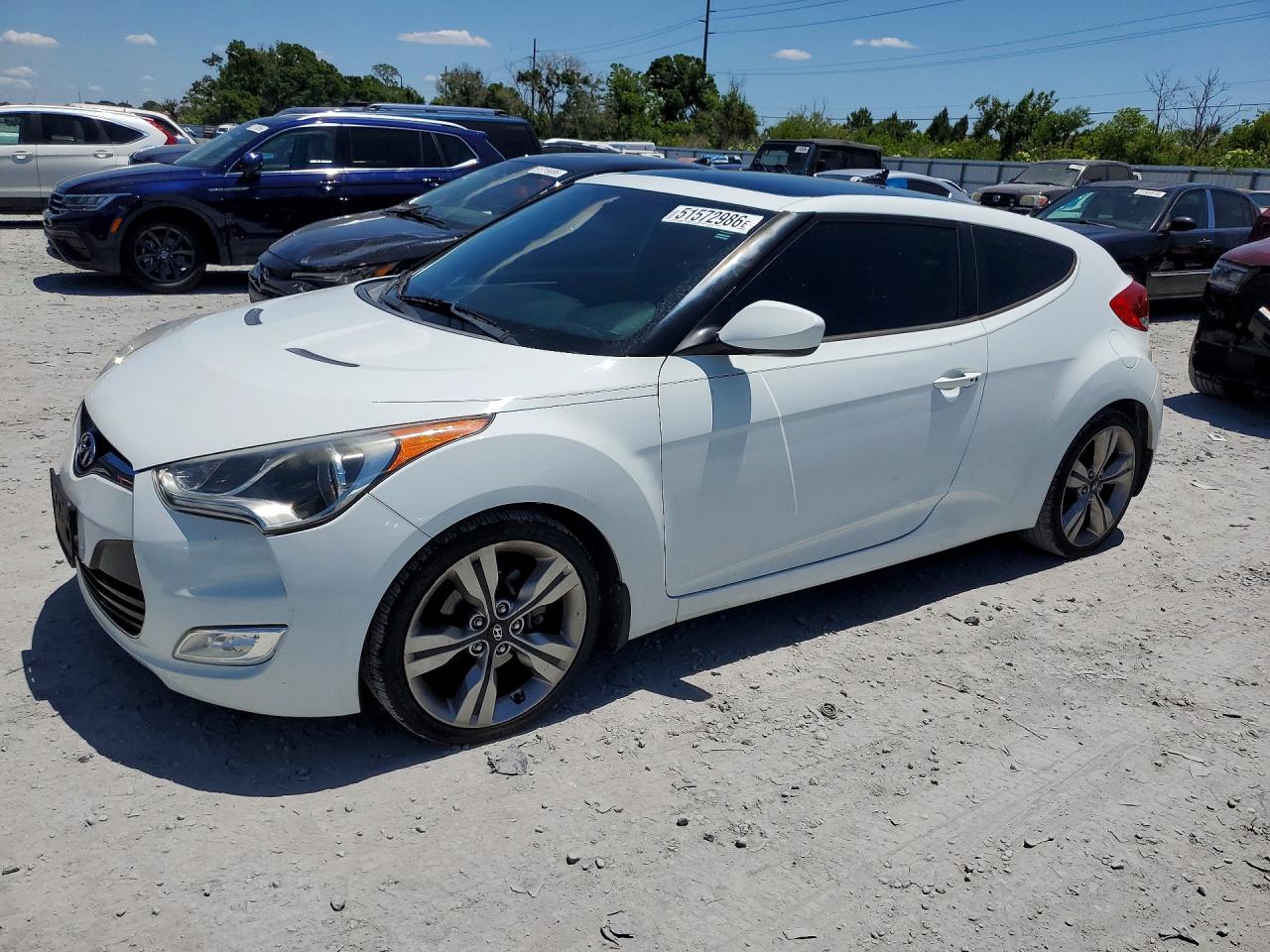 2012 Hyundai Veloster VIN KMHTC6AD0CU053766 photo 1