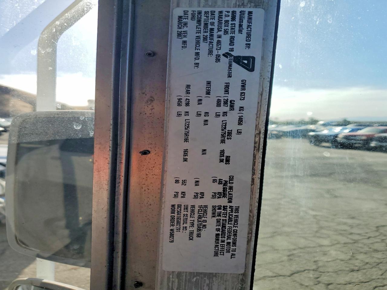 2007 Ford Econoline VIN 1FCLE49L87DA95168 photo 10