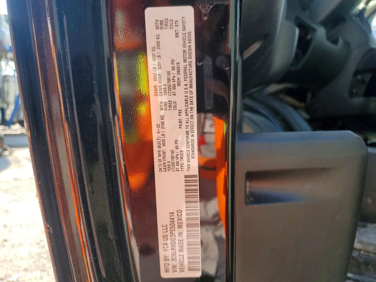 2023 Ram Promaster VIN 3C6LRVDG3PE504414 photo 12