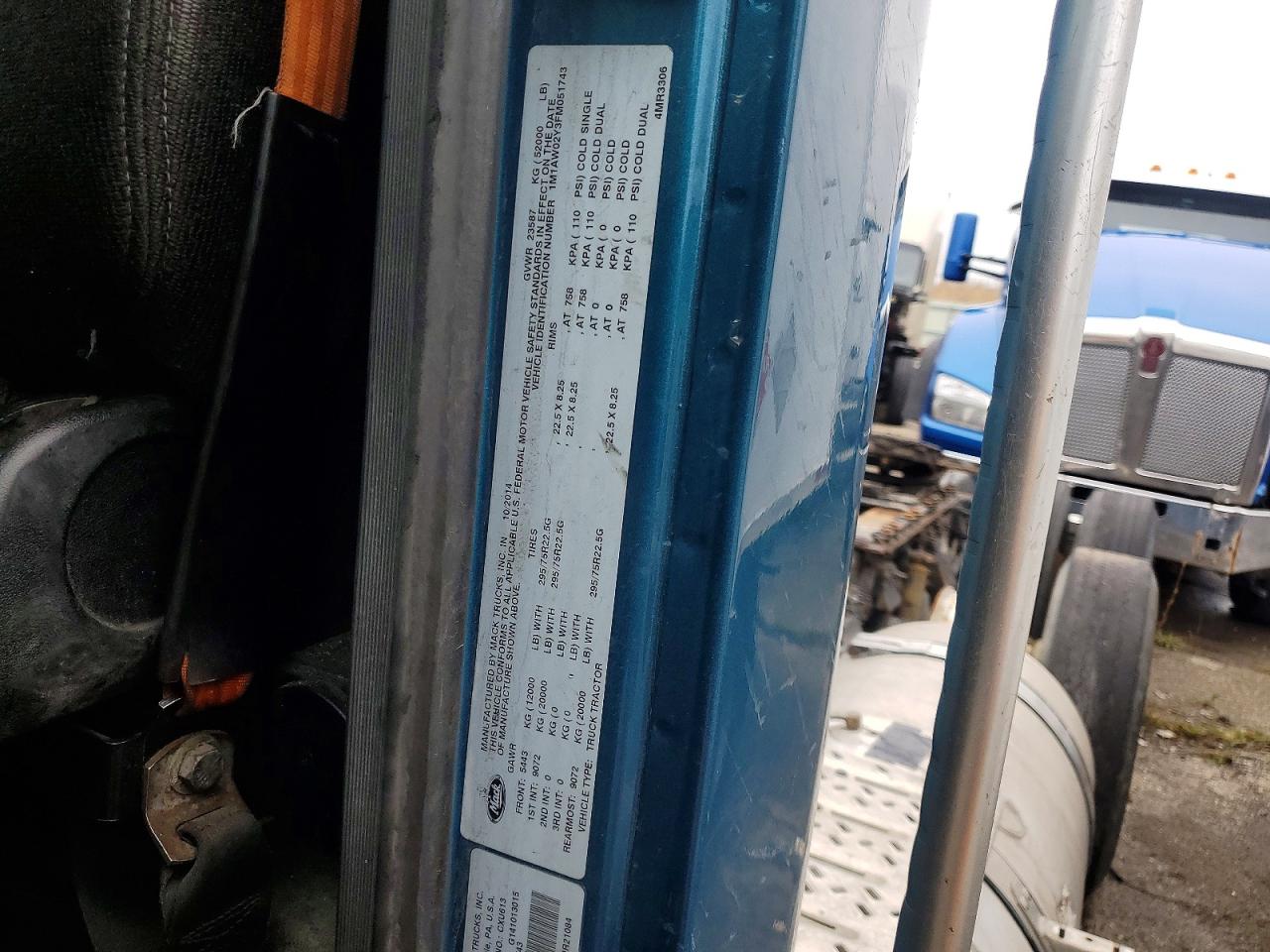 2015 MACK All other VIN 1M1AW02Y3FM051743 photo 10