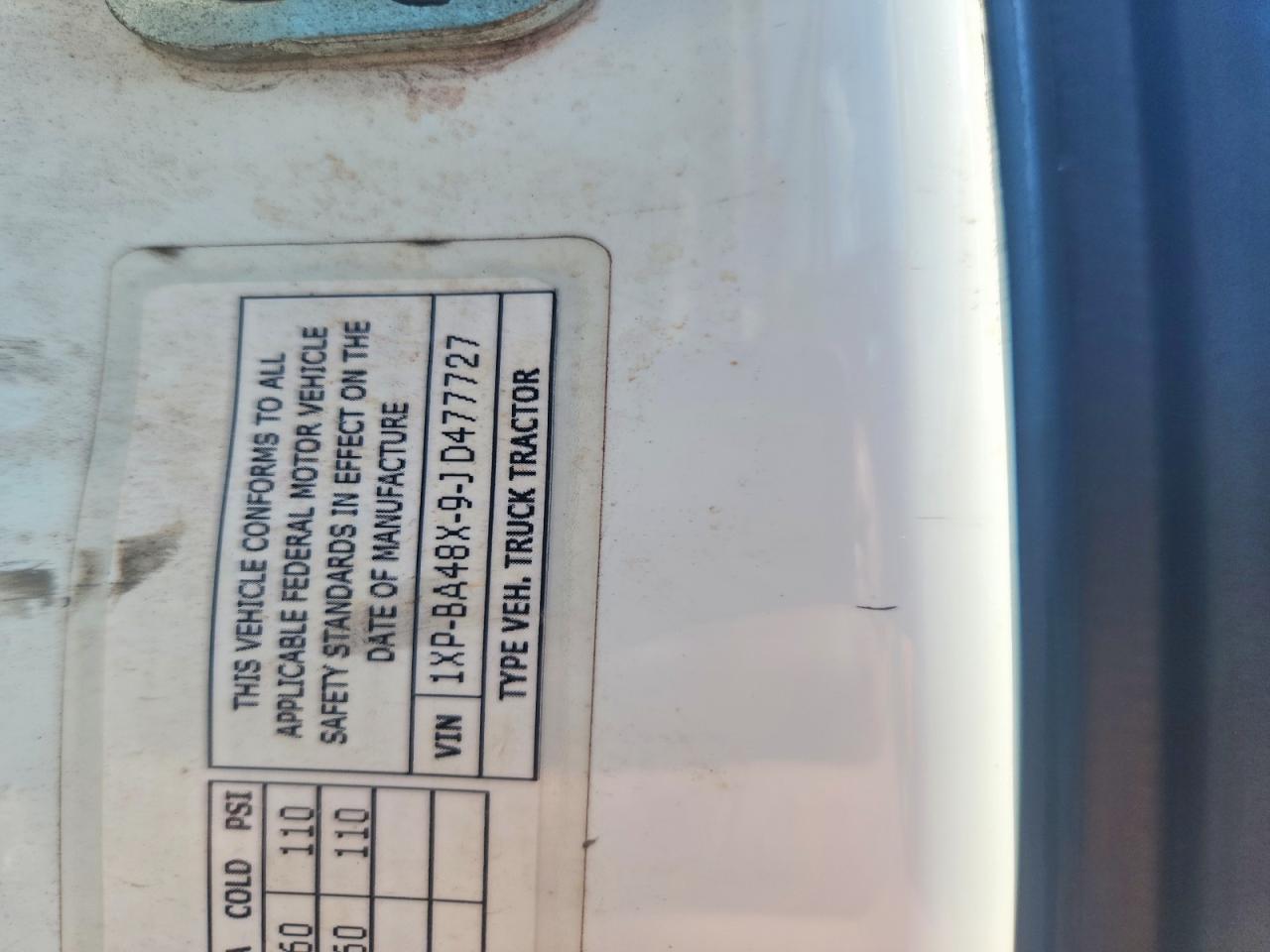 2018 PETERBILT All other VIN 1XPBA48X9JD477727 photo 10